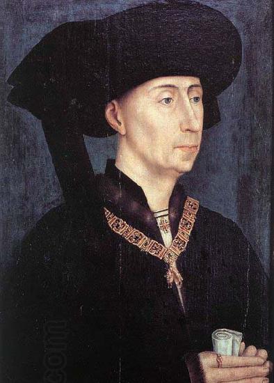 WEYDEN, Rogier van der Portrait of Philip the Good after China oil painting art